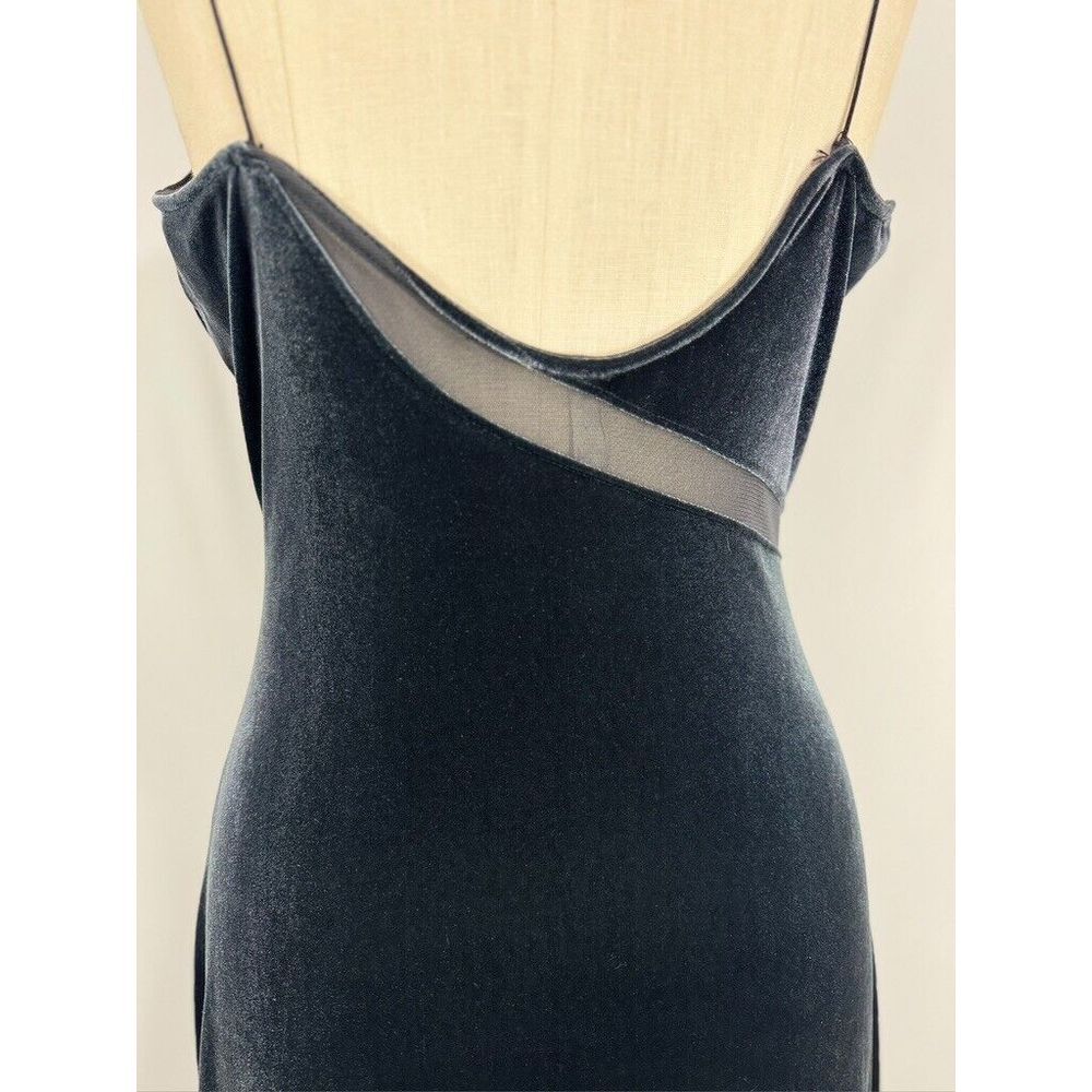 Free‎ People Intimately Velvet Maxi Slip Dress Jade Green Whimsigoth Fairy Sm - Picture 4 of 15